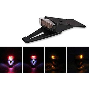 MACHSWON Universal Dirt Bike LED Rear Fender Brake Tail Light Turn Signal Lights Lamps Motorcycle Enduro Rear Fender Red LED Tail Light Brake Stop Lamp ATV Bike Motorcycle Taillight LED Rear
