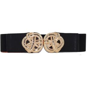 Western Belts for Woman Vintage Stretch Elastic Cinch Belt for Dresses Woman Retro Waistband for Dress Belt Women