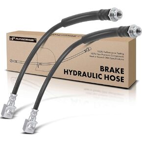 A-Premium Front Driver and Passenger Brake Hydraulic Hose Compatible with Select Chevy Models - Cobalt HHR 2008 2009 2010 - Replace# 15939642(Pack of 2)