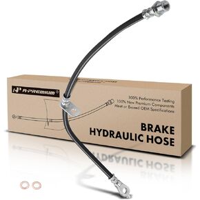 A-Premium Front Driver Brake Hydraulic Hose Compatible with Toyota and Scion Models - Echo 2000-2005, xA 2004-2006, xB 2004-2006, 1.5L - Replace# 9094702D77