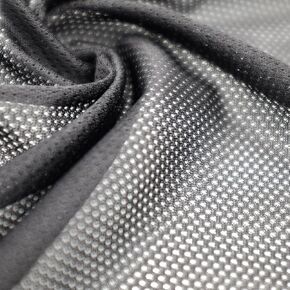 2 Yard - Black Breathable Polyester Micro Mesh Jersey Fabric - Sturdy Athletic Stretchy Mesh Fabric, Nice for Sewing Soccer and Basketball Sports Uniform in Saudi Arabia