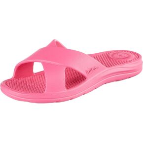 totes Women's Cross Slide with Everywear, Waterproof, Durable, Flexible Comfort for All Day Wear