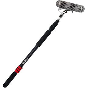 Boom Pole for Shotgun Mic, Professional Boom Mic Pole for Video Recording，3-Section Extendable Rod From 3.1ft to 8.3ft Adjustable Length with 1/4" and 3/8" to 5/8" Threads in Saudi Arabia