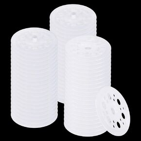 PATIKIL 45mm Plastic Washers, 500pcs Plastic Insulation Washers Foam Board Fasteners Polypropylene Washer for Foam Insulation Board Fixing Insulation Pins Sound Proofing Wall Floor Ceiling