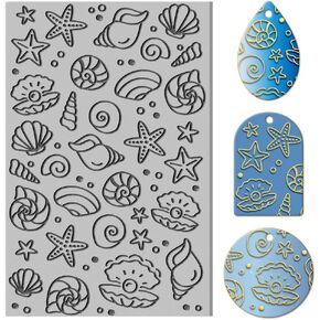 CHGCRAFT Butterfly Clay Texture Mat Dragonfly Snail Flowers Clay Modeling Pattern Pad Texture Sheets for Polymer Clay Making Earrings Jewelry, 4x2.6inch
