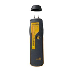 مقياس الرطوبة الصغير AMPHENOL THERMOMETRICS BLD2000، شاشة LED، نطاق من 6 إلى 90%، طاقة 9 فولت، طول 7-1/64 بوصة × عرض 1-29/32 بوصة × ارتفاع 1.09 بوصة، رمادي