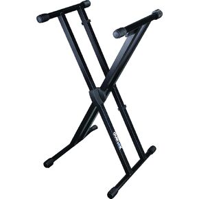 QUIK LOK T-550 Heavy Duty, Double-Brace, Single-Tier X Keyboard Stand with Trigger-Lok Height adjustment System