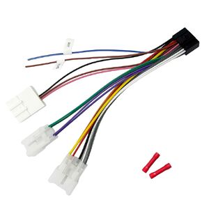 Aftermarket Radio Wiring Harness Adapter for Toyota 1998-2012 16-Pin Android Car Stereo Harness Adapter with 20Pin SWC Plug Reverse Cable for Highlander RAV4 Camry Corolla Land FJ Cruiser Vios Yaris in Saudi Arabia