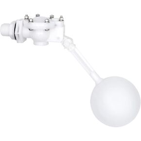 Water Float Valve with Adjustable Arm, Heavy Duty Float Valve 3/4 for Water Tank Pond, High Flow Rate