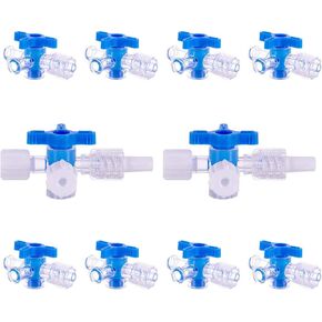 10pcs Disposable Medical Three Way Valve 3-Way Stopcocks with Aseptic Cock for School Projects, Hobbies DIY Experimental Research Projects in Kuwait
