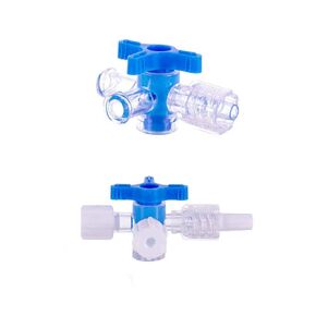 10pcs Disposable Medical Three Way Valve 3-Way Stopcocks with Aseptic Cock for School Projects, Hobbies DIY Experimental Research Projects