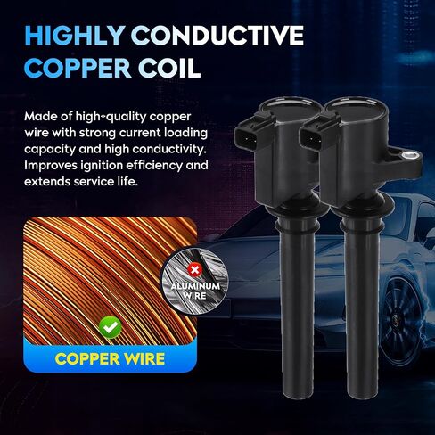 حزمة ملف الإشعال لسيارة Ford Escape 2001-2007 Five Hundred & Freestyle 2005-2007 Tauru 2000-2005، Mazda Tribute 2001-2011، Mercury Mariner 2008 Montego 2005-2007 Sable 2000-2004، DG-500 FD502، 6 قطع in Saudi Arabia