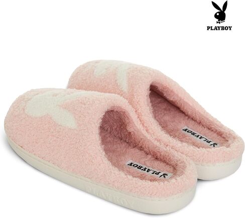 Playboy Womens Slippers Gifts for Women Extra Cozy Fuzzy House Slippers Slip On in Saudi Arabia