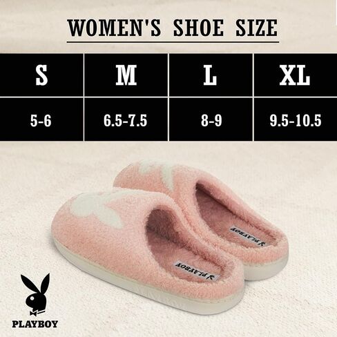 Playboy Womens Slippers Gifts for Women Extra Cozy Fuzzy House Slippers Slip On in Saudi Arabia