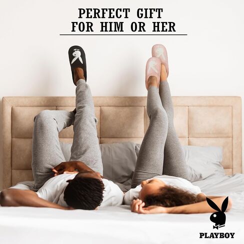 Playboy Womens Slippers Gifts for Women Extra Cozy Fuzzy House Slippers Slip On in Saudi Arabia