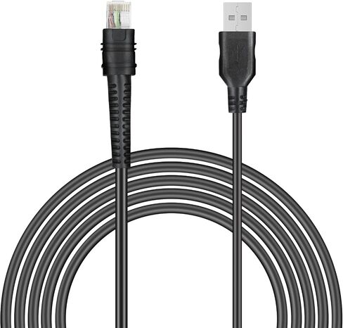 CBA-U46-S07ZAR Shielded USB Cable for Zebra Symbol DS3608 DS3678 DS8108 DS8178 LI3608 LI3678 DS3600-KD Handheld Barcode Scanner, USB-A Connector, 7ft (2 m) Straight, BC 1.2, DC 5V in Saudi Arabia