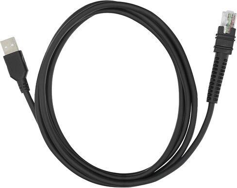 CBA-U46-S07ZAR Shielded USB Cable for Zebra Symbol DS3608 DS3678 DS8108 DS8178 LI3608 LI3678 DS3600-KD Handheld Barcode Scanner, USB-A Connector, 7ft (2 m) Straight, BC 1.2, DC 5V in Saudi Arabia