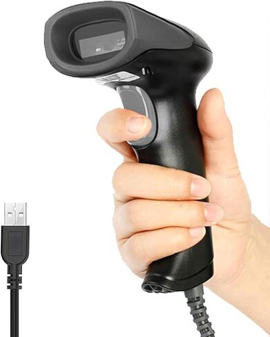 ماسح باركود محمول USB 2D QR سلكي، ماسح باركود لاسلكي 2D 2.4G، مسح سريع لأجهزة الكمبيوتر التي تعمل بنظام Windows Mac وLinux (لاسلكي ثنائي الأبعاد) in Kuwait