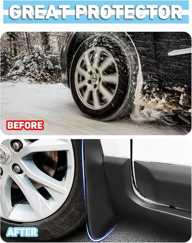 DEDC 4 قطعة طراز تسلا X ملحقات واقيات الطين 2022/2021/2020/2019 [بدون حفر] in Kuwait