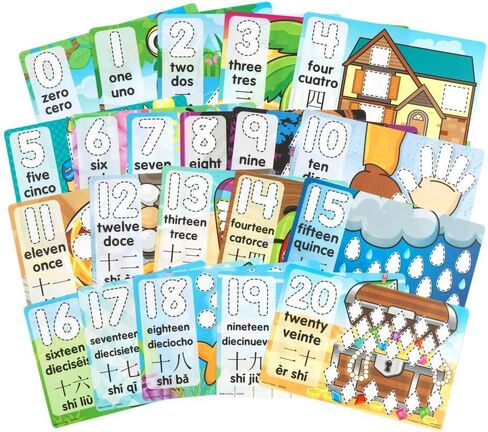 Colorations Emotions Modeling Mats, Set of 12, Thick Laminated Paper, 9" x 6", Real-Life Photo of a Child expressing an Emotion in Saudi Arabia