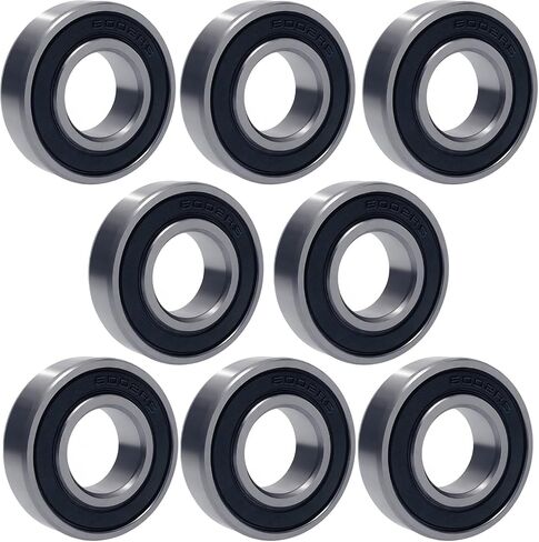20 PCS 6002-2RS Deep Groove Bearing - Lubricated Bearing Steel Sealed Ball Bearing - 15x32x9 mm Bearings with Rubber Seal & High RPM Support (20) in Saudi Arabia