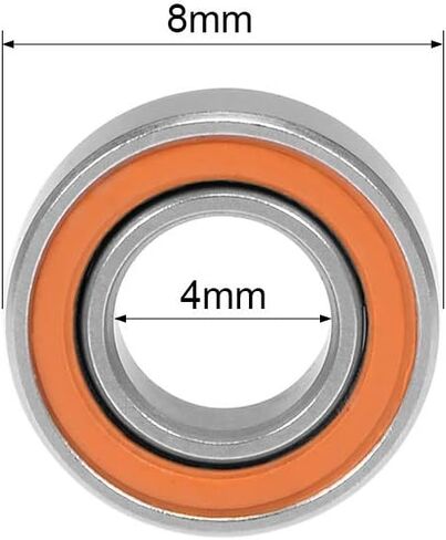 uxcell SMR105C-2OS Hybrid Ceramic Ball Bearing 5x10x4mm ABEC-7 Stainless Steel Bearings in Saudi Arabia