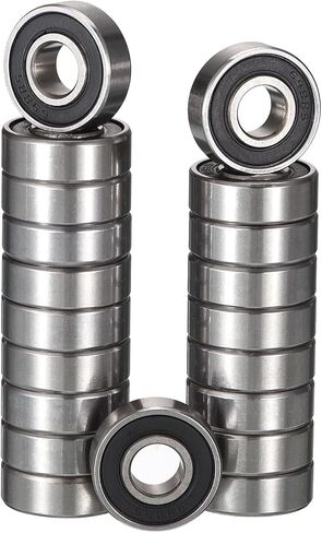693-2RS Deep Groove Ball Bearings, ID 3mm x OD 8mm x Width 4mm Miniature Bearings, Double Rubber Sealed Ball Bearing Pre-Lubricated Chrome Steel Z2 Lever 20pcs in Kuwait