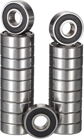 693-2RS Deep Groove Ball Bearings, ID 3mm x OD 8mm x Width 4mm Miniature Bearings, Double Rubber Sealed Ball Bearing Pre-Lubricated Chrome Steel Z2 Lever 20pcs in Kuwait