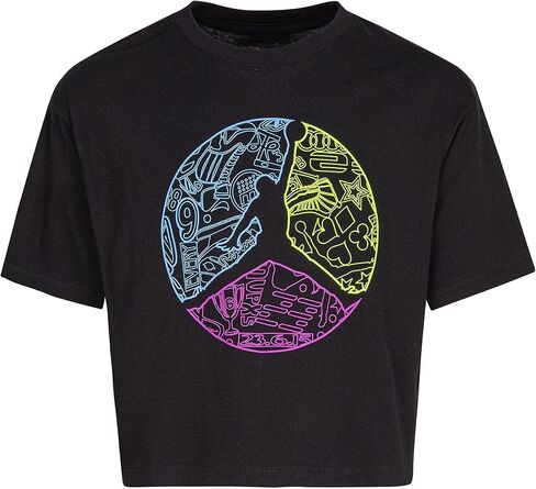 Jordan Girl's Jumpman Color Up Short Sleeve Tee (Little Kids/Big Kids) in Saudi Arabia