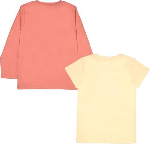 Disney Minnie Mouse Lilo and Stitch Girls 2-Piece Set, Short Sleeve T-Shirt and Long Sleeve Tee Bundle Set for Girls in Saudi Arabia