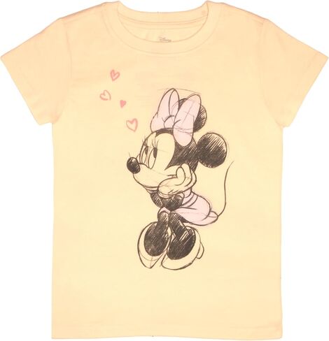 Disney Minnie Mouse Lilo and Stitch Girls 2-Piece Set, Short Sleeve T-Shirt and Long Sleeve Tee Bundle Set for Girls in Saudi Arabia