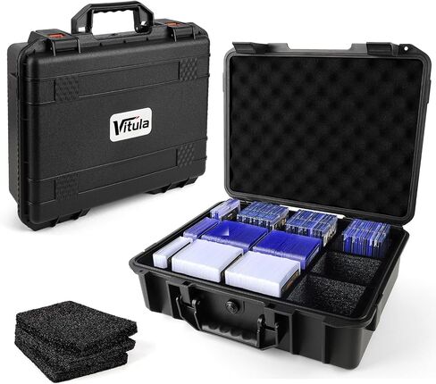 TopLoaders Storage Box for 120 3" x 4" pt Magnetic Card Holder, Trading Card Storage Case with Dividers, Fits for Trading Cards and Sports Cards, Game Cards, Holds up to 500+ Toploaders in Saudi Arabia