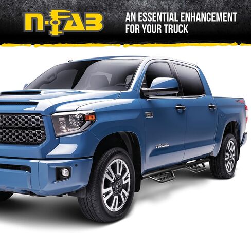 N-Fab Nerf RS Steps for Silverado/Sierra | Cab Length, Steel, Textured Black | 119418012 | Fits 2019-2024 Chevrolet Silverado/GMC Sierra 1500, 2020-2021 2500 / 3500 Crew Cab in Saudi Arabia