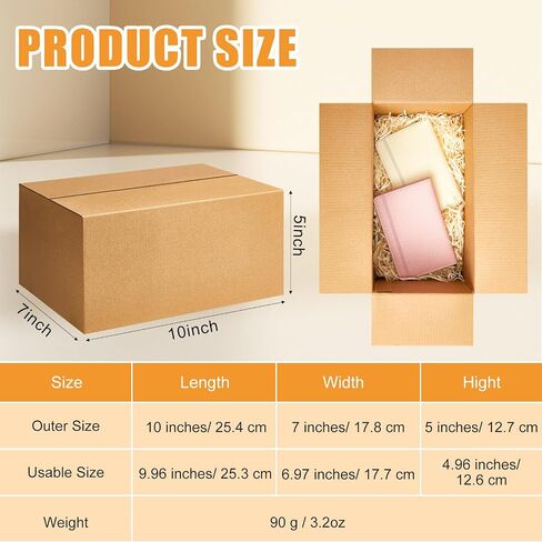 Yeaqee 72 Pcs Shipping Boxes Corrugated Cardboard Small Shipping Boxes for Packaging Mailing Packing Moving Small Business Storage Crafts Gifts(4x4x4 Inch,Black) in Saudi Arabia