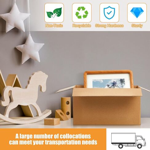 Yeaqee 72 Pcs Shipping Boxes Corrugated Cardboard Small Shipping Boxes for Packaging Mailing Packing Moving Small Business Storage Crafts Gifts(4x4x4 Inch,Black) in Saudi Arabia
