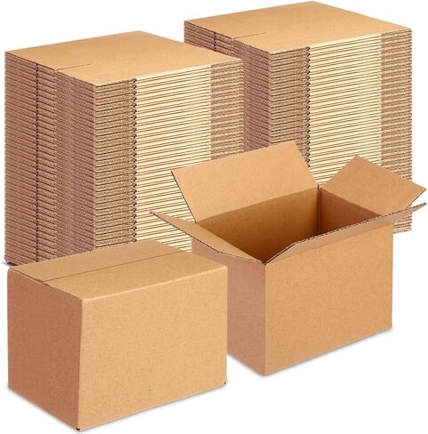 Yeaqee 72 Pcs Shipping Boxes Corrugated Cardboard Small Shipping Boxes for Packaging Mailing Packing Moving Small Business Storage Crafts Gifts(4x4x4 Inch,Black) in Saudi Arabia