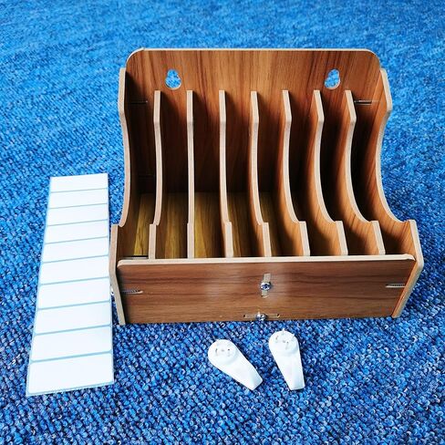 8-Tier Upgraded 5 Inch Sandpaper Organizer, Sandpaper Storage Holder Fit for Sanding Discs 5 Inch, Woodworking Tool Box Organizers and Storage Rack (Excluding Sandpaper), 1 Pack in Saudi Arabia