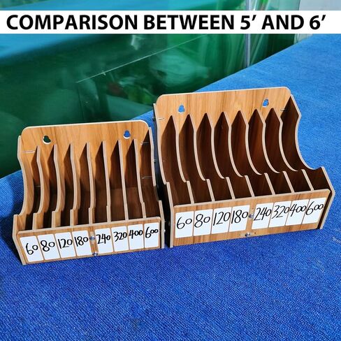 8-Tier Upgraded 5 Inch Sandpaper Organizer, Sandpaper Storage Holder Fit for Sanding Discs 5 Inch, Woodworking Tool Box Organizers and Storage Rack (Excluding Sandpaper), 1 Pack in Saudi Arabia