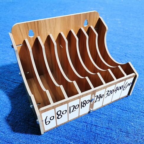 8-Tier Upgraded 5 Inch Sandpaper Organizer, Sandpaper Storage Holder Fit for Sanding Discs 5 Inch, Woodworking Tool Box Organizers and Storage Rack (Excluding Sandpaper), 1 Pack in Saudi Arabia