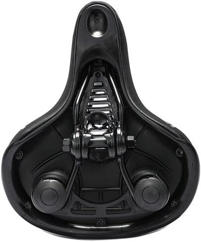 مقعد دراجة مريح كبير الحجم مع كرة مزدوجة ممتصة للصدمات، سرج دراجة عريض مقاوم للماء، مقعد دراجة للرجال والنساء مناسب للدراجات الداخلية والخارجية مع عاكس in Kuwait