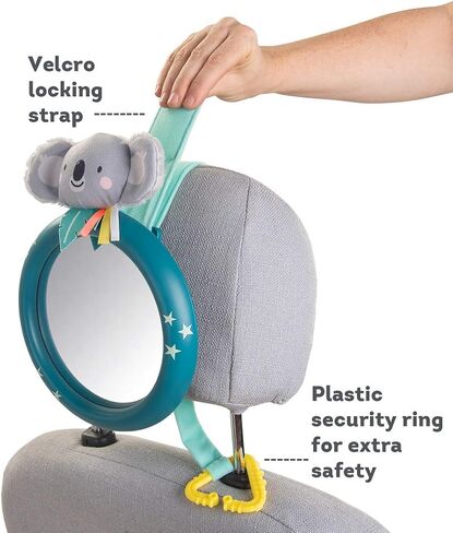 تاف تويز مرآة سيارة للأطفال. مرآة مقعد السيارة الخلفي ثابتة، وخالية من التذبذب، ومواجهة للخلف من أجل سلامة الرضع، وشاشة رؤية واضحة مع تصميم السافانا المرح، وتعزز التطور الإدراكي والتحفيز الحسي in Kuwait