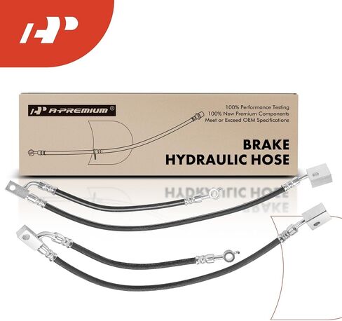 A-Premium Rear Passenger Outer Brake Hydraulic Hose Compatible with Select Nissan Models - NV1500 NV2500 NV3500 2012-2019 - Replace# 462101PA3B in Kuwait