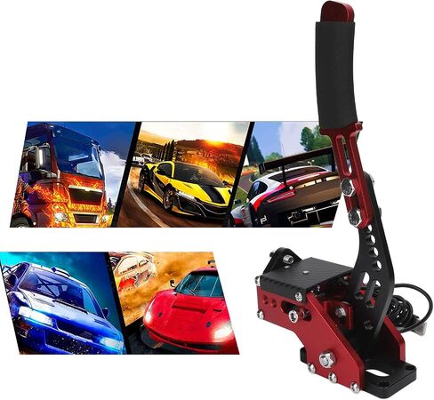فرامل اليد Acogedor 64 بت USB PC، فرملة اليد Sim متوافقة مع Logitech G27 G25 G29 T500 T300 Fanatecosw LFS DiRT Linear E Brake، فرامل اليد للألعاب in Saudi Arabia