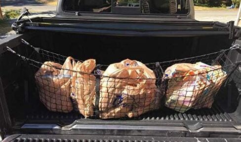 Black Trunk Cargo Net Organizer Storage for Toyota Tacoma 2012 2013 2014 2015 2016 2017 2018 2019 2020 in Kuwait