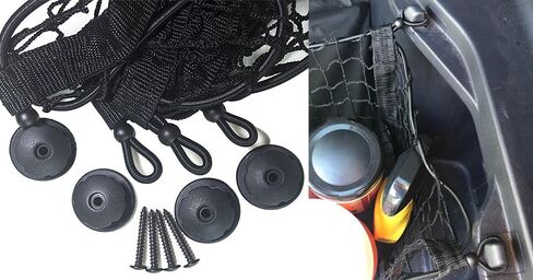 Three Pocket Envelope Cargo Net Fit for Jeep Compass Grand Cherokee 2015 2016 2017 2018 2019 Cargo Organizer Storage Net in Kuwait
