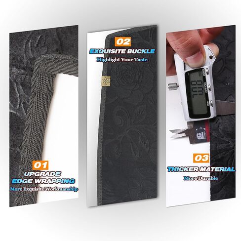 Upgrade New Materials Flannel Dashboard Cover Fit for 2007-2011 Toyota Camry Effective Anti Glare, Reduce Reflection, Sun Protection, Dust Proof, Moisture Absorption, UV-Proof -Pattern Black in Saudi Arabia