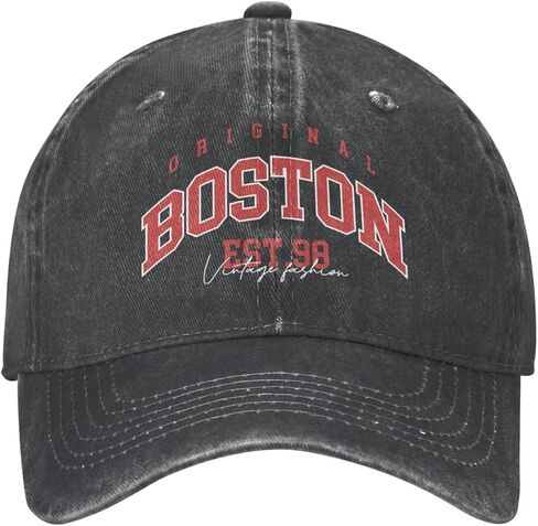 Boston Hat Men Women Unisex Baseball Caps Graphic Cap Black in Saudi Arabia