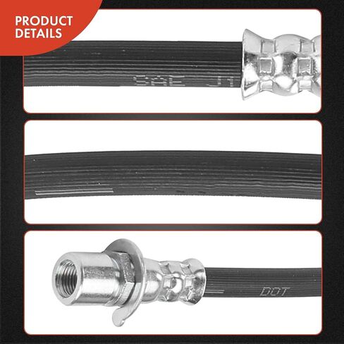 A-Premium Front Driver Brake Hydraulic Hose Compatible with Select Dodge and Chrysler Models - Charger 2006-2010, Challenger 2009-2010, Magnum 2005-2008, 300 2005-2010/2014 - Replace# 5140863AA in Saudi Arabia