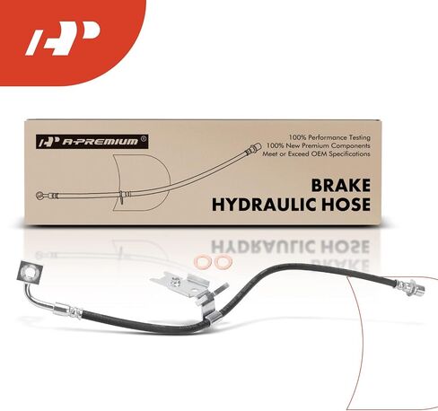 A-Premium Front Driver Brake Hydraulic Hose Compatible with Select Dodge and Chrysler Models - Charger 2006-2010, Challenger 2009-2010, Magnum 2005-2008, 300 2005-2010/2014 - Replace# 5140863AA in Saudi Arabia