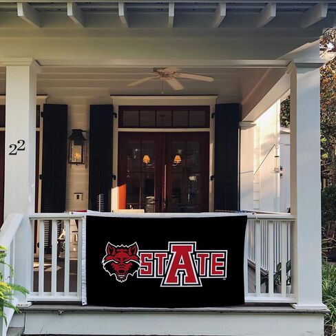 Desert Cactus Arkansas State University Flag Red Wolves A-State ASU Flags Banners 100% Polyester Indoor Outdoor 3x5 (Style 6) in Saudi Arabia